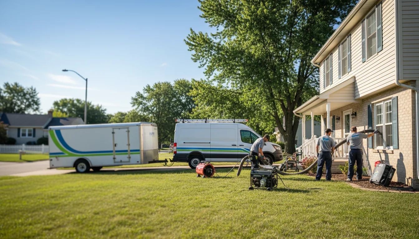 Flooded Basement Restoration And Cleanup With Repair in Pierron, IL near me